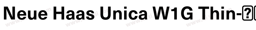 Neue Haas Unica W1G Thin字体转换